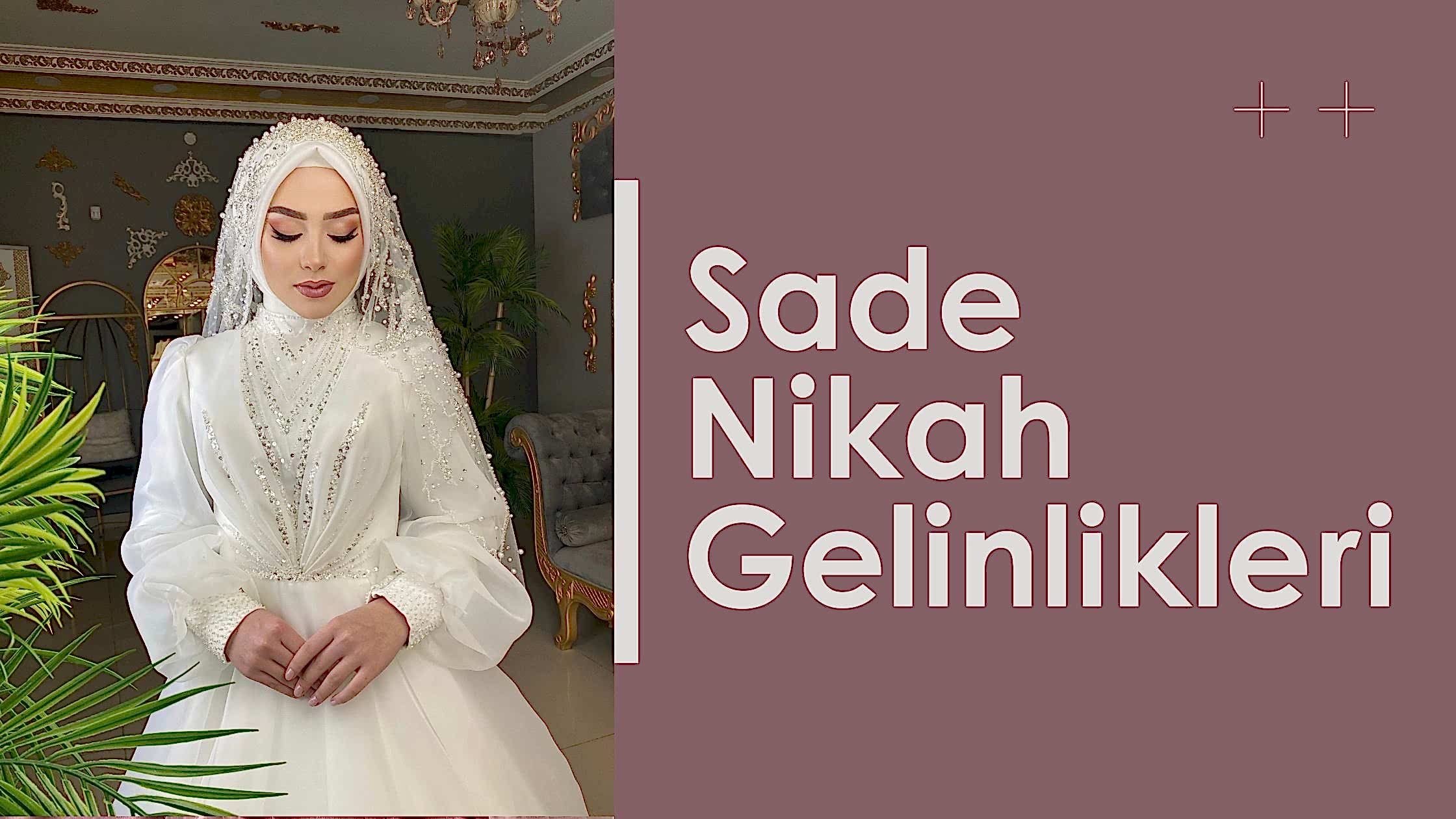 sade nikah gelinlikleri