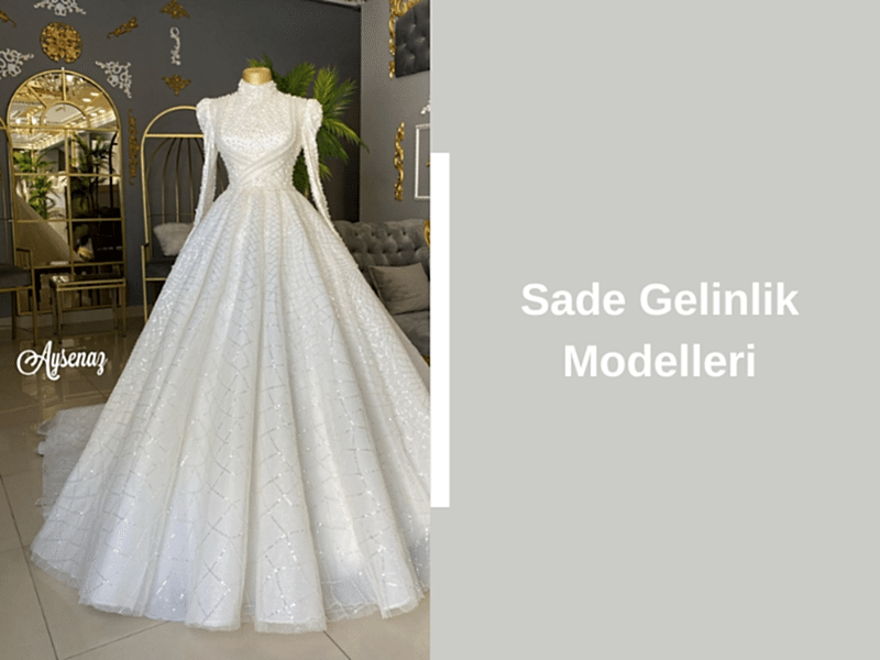 Sade Gelinlik Modelleri 