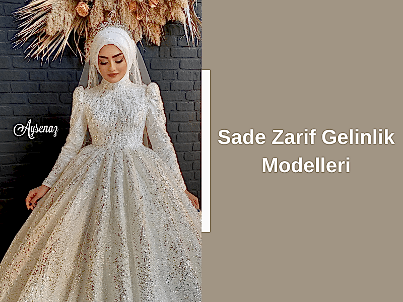 Sade Zarif Gelinlik Modelleri