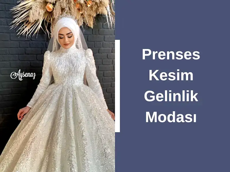 Prenses Kesim Gelinlik Modası