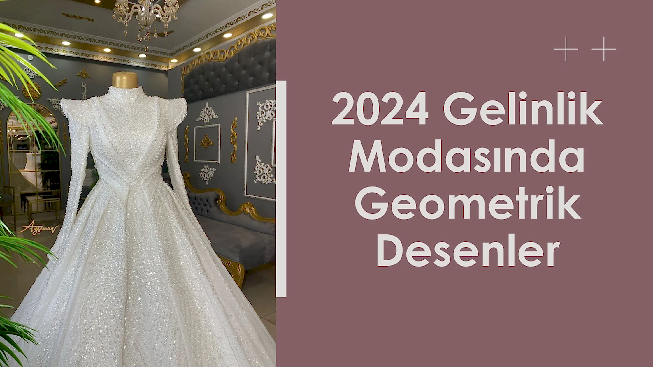 2024 Gelinlik Modasında Geometrik Desenler