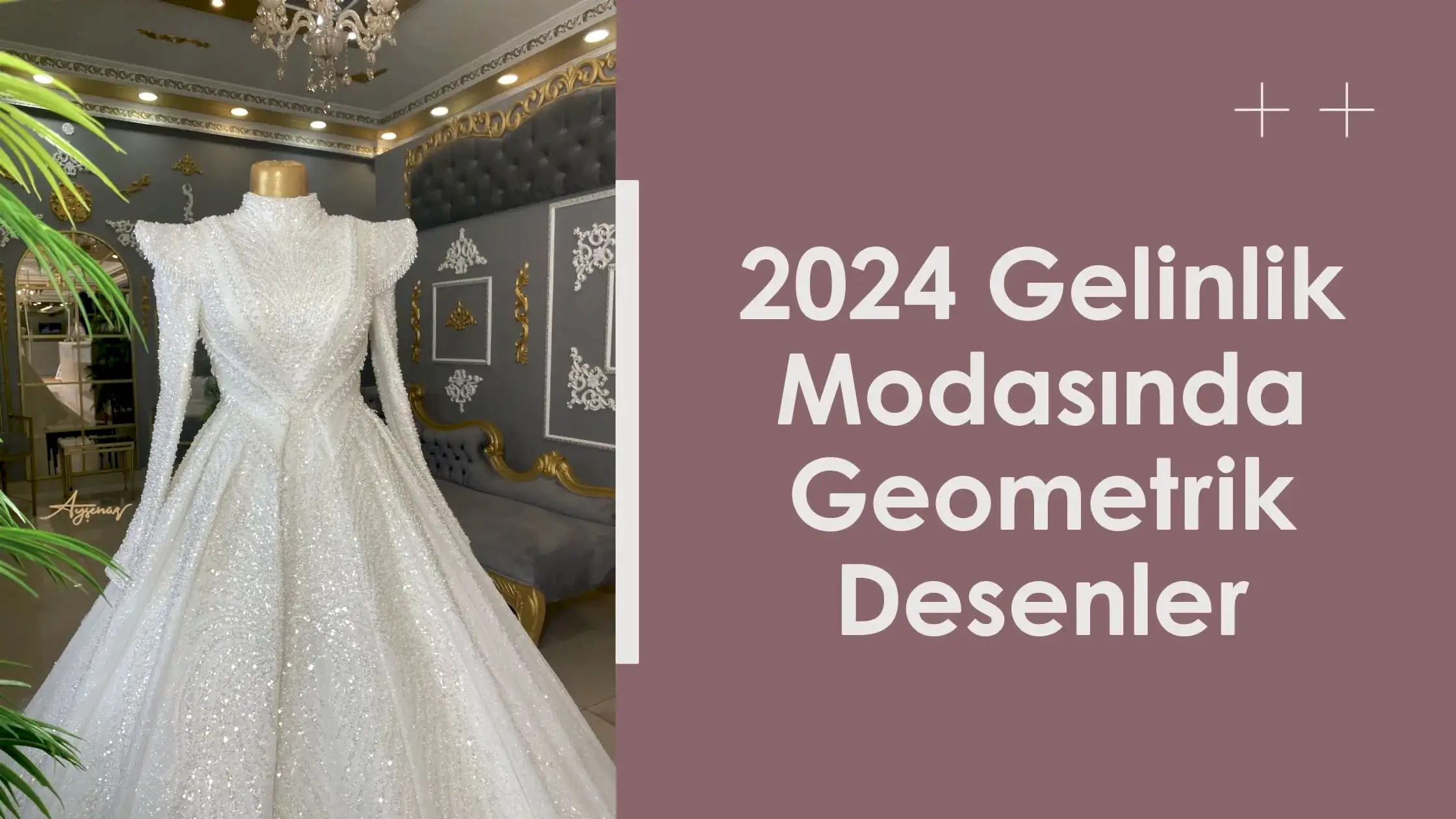 2024 Gelinlik Modasında Geometrik Desenler