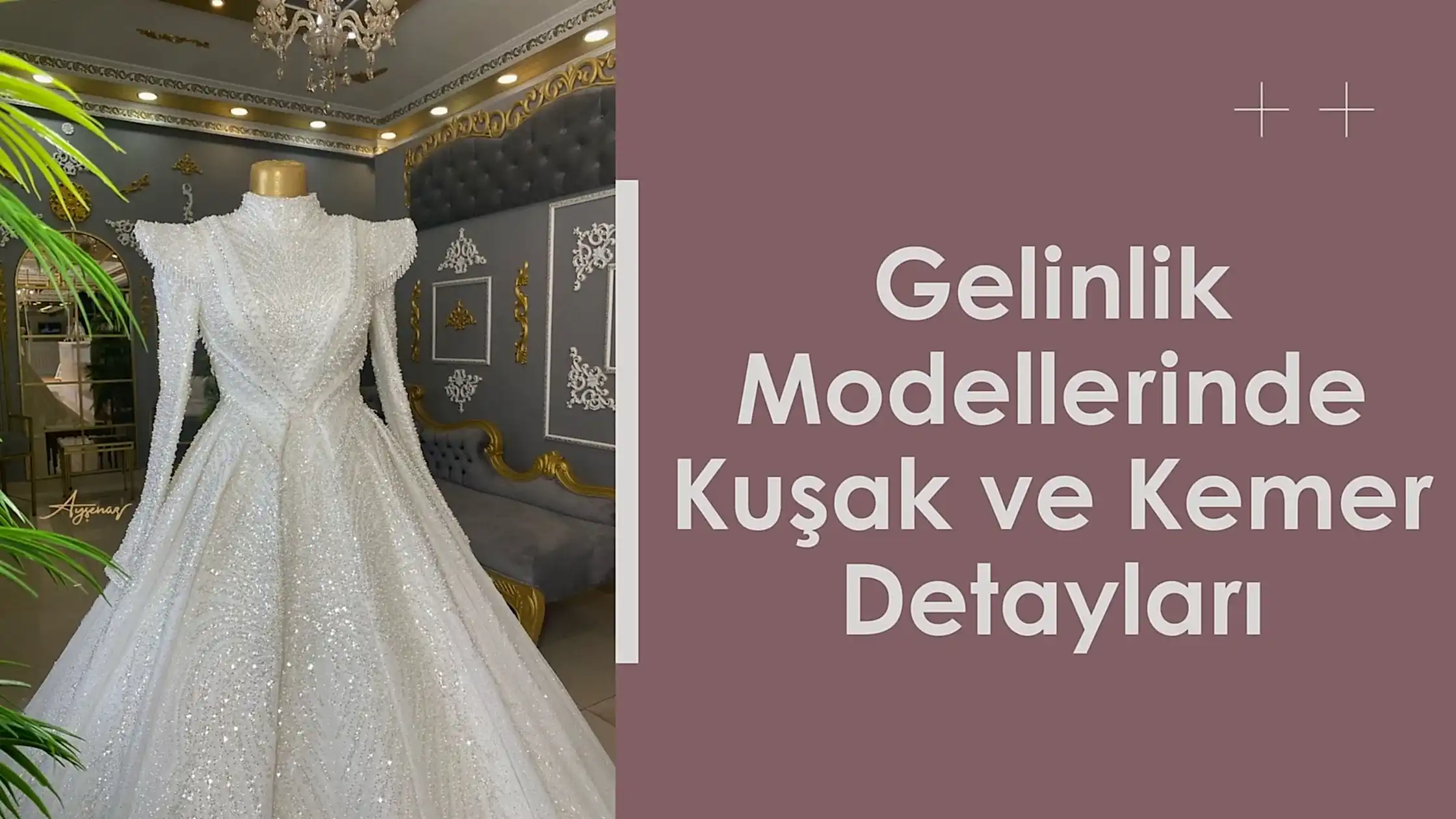 Gelinlik Modellerinde Kuşak ve Kemer Detayları