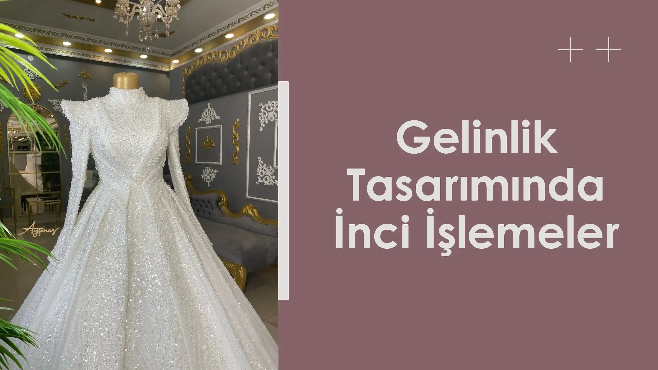 Gelinlik Tasarımında İnci İşlemeler