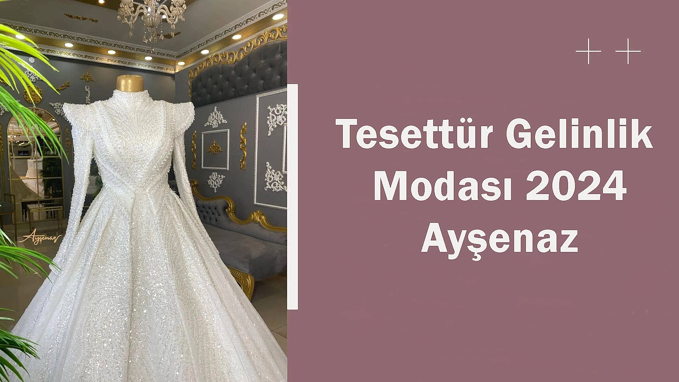 Tesettür Gelinlik Modası 2024 Ayşenaz