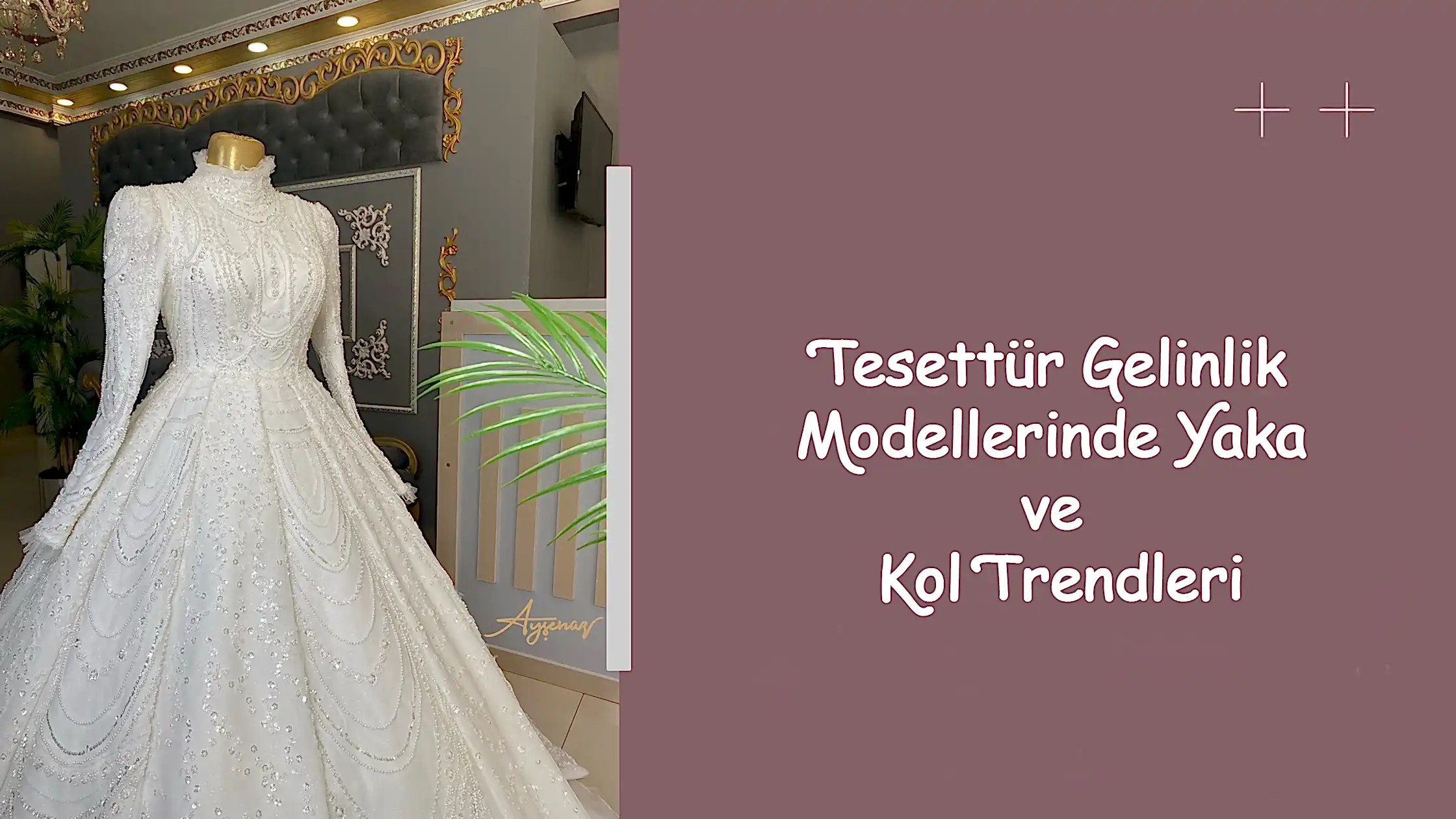 Tesettür Gelinlik Modellerinde Yaka ve Kol Trendleri