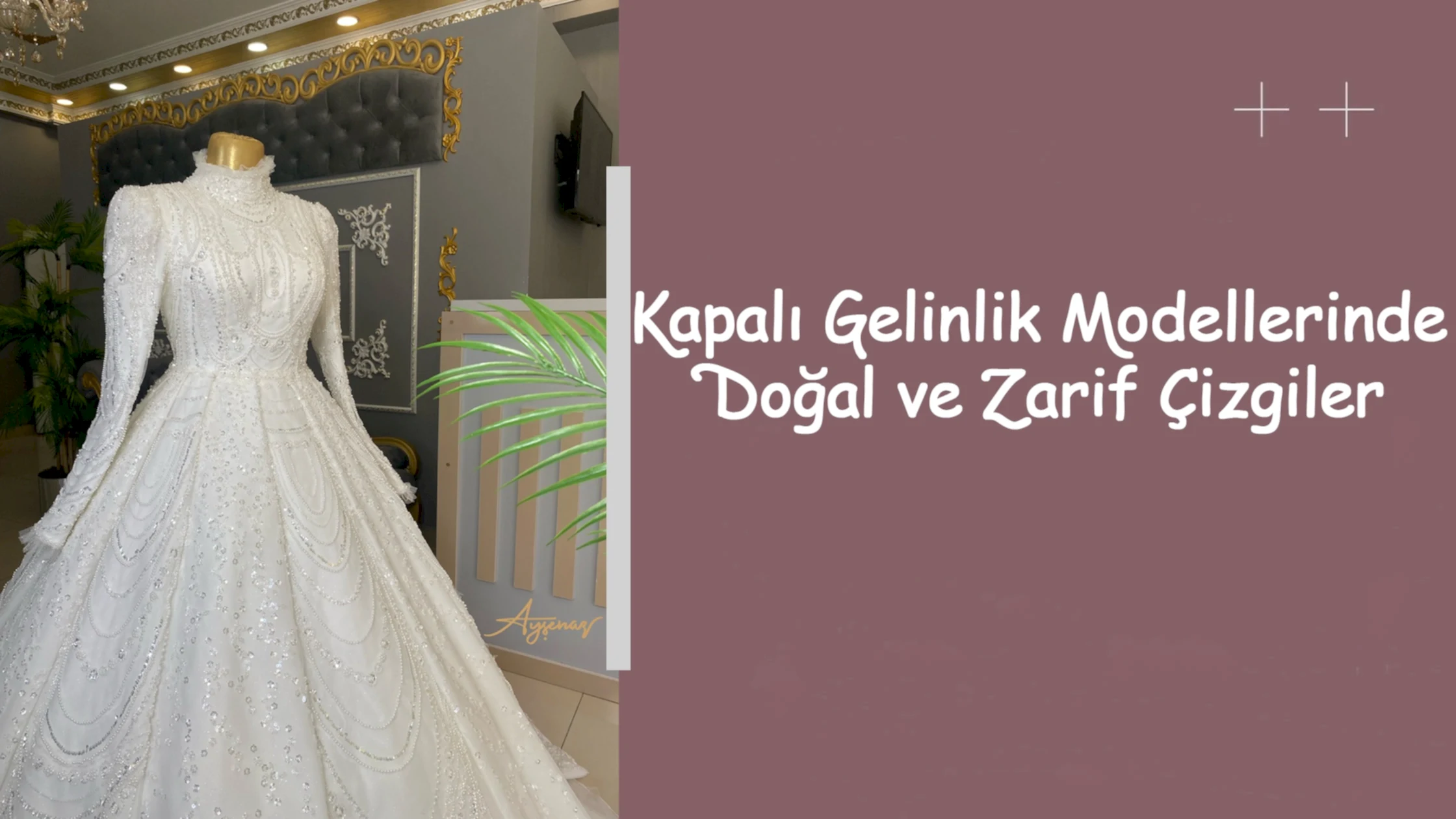 Kapalı Gelinlik Modellerinde Doğal ve Zarif Çizgiler